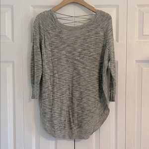 Express Gray Knit Sweater
